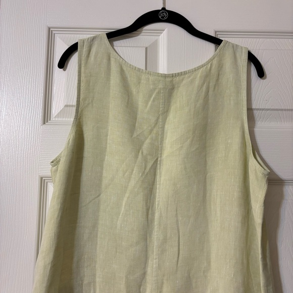 J. Jill 100% Linen Shift Dress with Pockets, Light Green size L - Picture 7 of 12